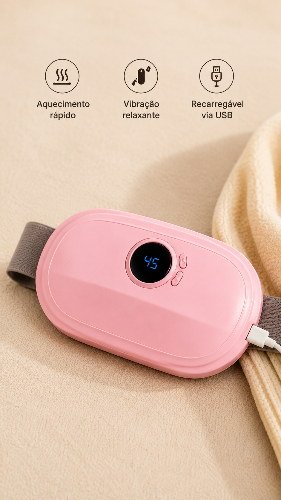 Massageador Térmico USB para Relaxamento Diário