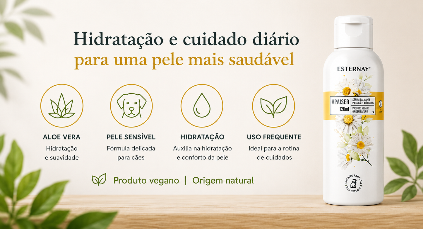 Sérum Calmante Para Cães com Pele Sensível Esternay 120ml