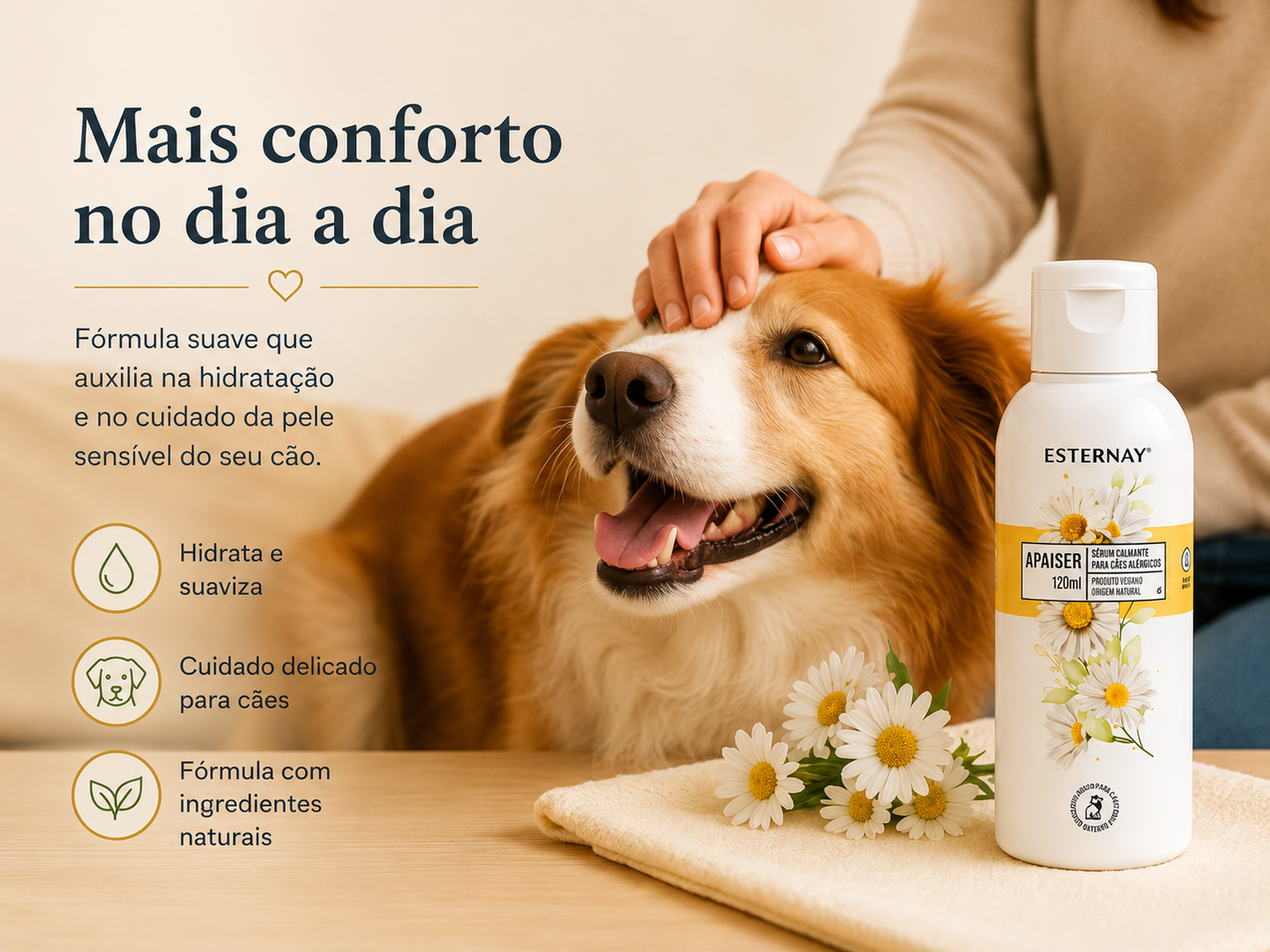 Sérum Calmante Para Cães com Pele Sensível Esternay 120ml