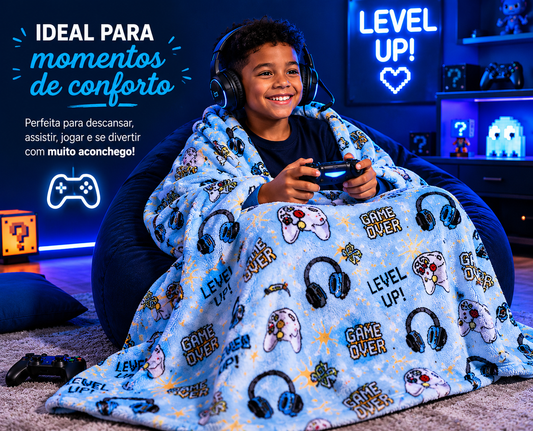 Manta Flannel Infantil Game 2,40x1,50 Ultra Macia