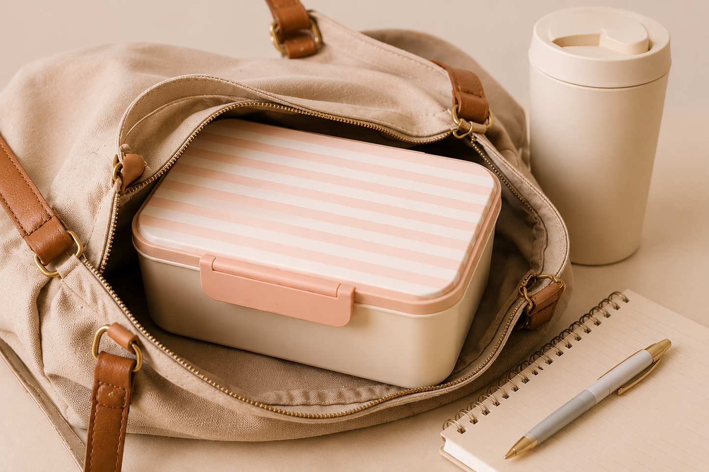 Marmita Bento 400ml com Talheres | Lunch Box Reutilizável Bee Zen