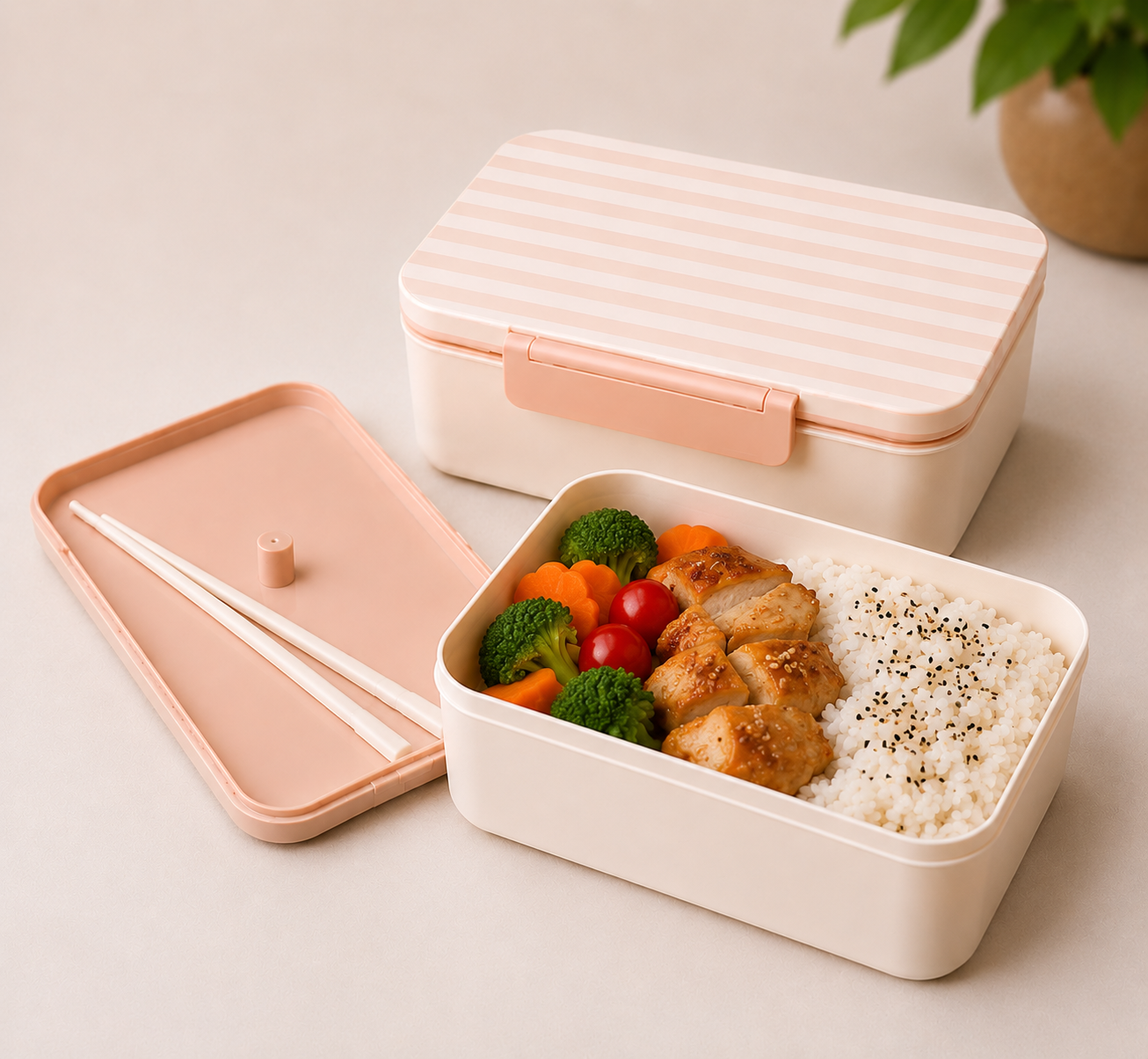 Marmita Bento 400ml com Talheres | Lunch Box Reutilizável Bee Zen