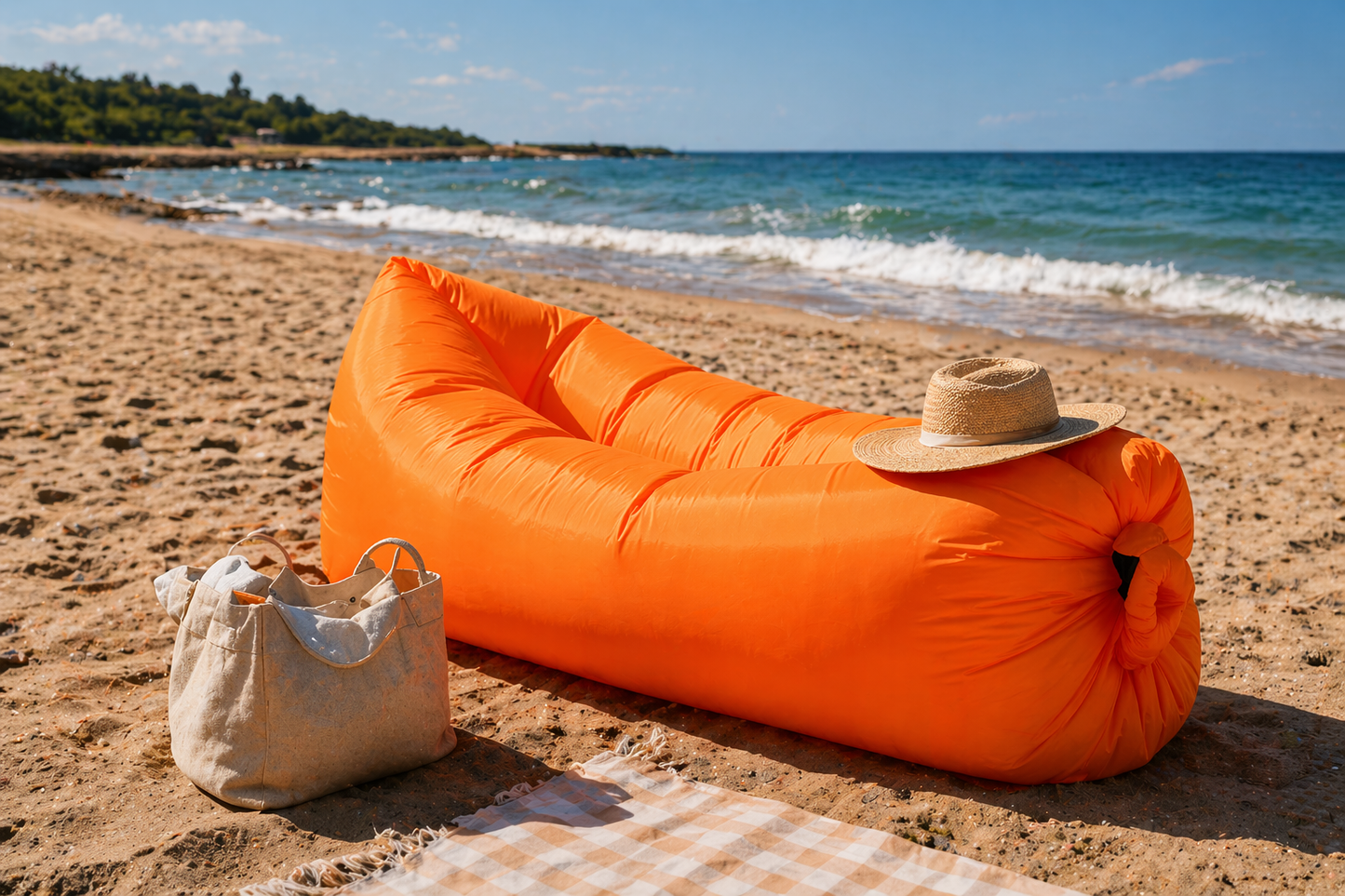 Sofá Inflável Relax Laranja