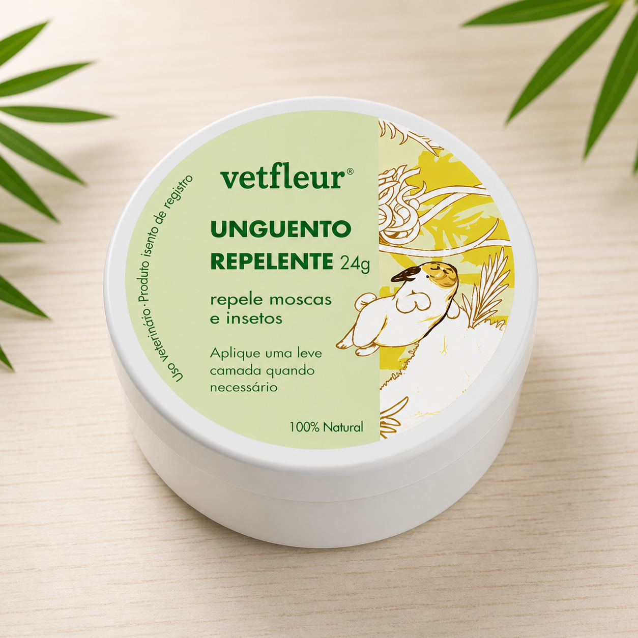 Unguento Cicatrizante Vetfleur para Cães e Gatos – Cuidado Natural para a Pele Pet 1