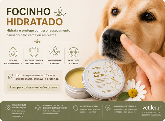 Alfa Butter Vetfleur 24g – Manteiga Hidratante Natural para Cães e Gatos 2