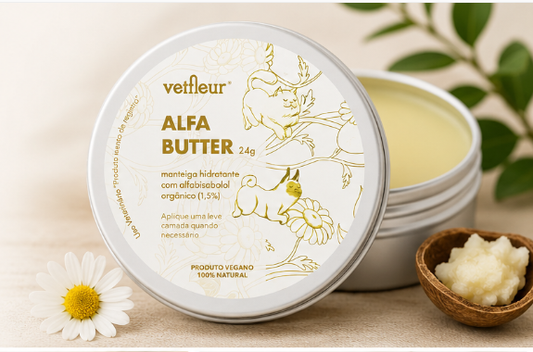 Alfa Butter Vetfleur 24g – Manteiga Hidratante Natural para Cães e Gatos 1